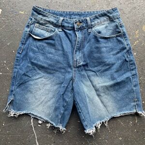 SHEIN Men's Distressed Blue Jean Shorts